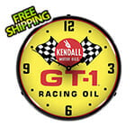Collectable Sign and Clock Kendall GT-1 Racing Oil Backlit Wall Clock