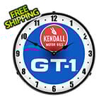 Collectable Sign and Clock Kendall Motor Oils GT-1 Backlit Wall Clock