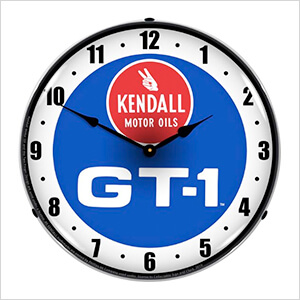 Kendall Motor Oils GT-1 Backlit Wall Clock