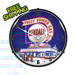 Collectable Sign and Clock Kendall Gas Station Backlit Wall Clock