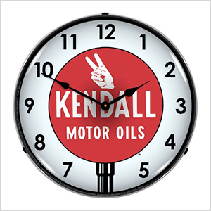 Kendall Motor Oils Backlit Wall Clock