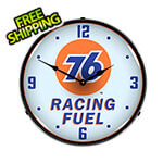 Collectable Sign and Clock Union 76 Racing Fuel Service Backlit Wall Clock