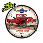 Collectable Sign and Clock 1954 Chevrolet Truck Backlit Wall Clock