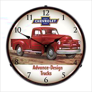 1954 Chevrolet Truck Backlit Wall Clock