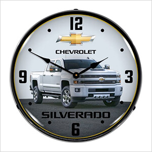 2017 Chevrolet Silverado Backlit Wall Clock