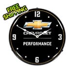 Collectable Sign and Clock Chevrolet Performance Backlit Wall Clock