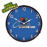 Collectable Sign and Clock C2 Corvette Sting Ray Backlit Wall Clock