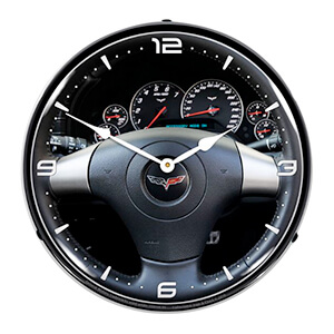 C6 Corvette Dash Backlit Wall Clock