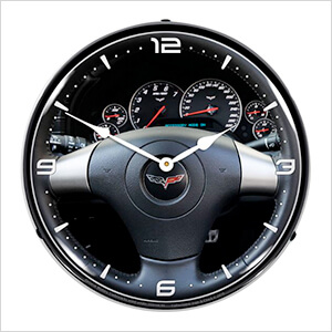 C6 Corvette Dash Backlit Wall Clock