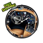 Collectable Sign and Clock C7 Corvette Dash Backlit Wall Clock