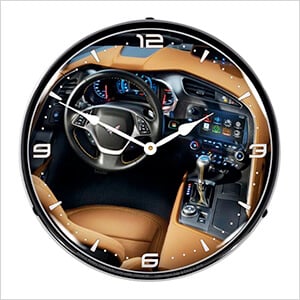 C7 Corvette Dash Backlit Wall Clock