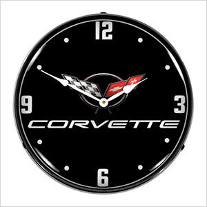 C5 Corvette Black Tie Backlit Wall Clock