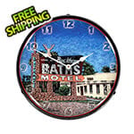 Collectable Sign and Clock Buckhorn Baths Motel Backlit Wall Clock
