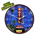 Collectable Sign and Clock Starlite Motel Backlit Wall Clock