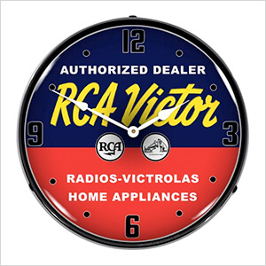RCA Victor Authorized Dealer Backlit Wall Clock