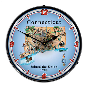 State of Connecticut Backlit Wall Clock
