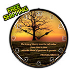 Collectable Sign and Clock The Tree of Liberty Backlit Wall Clock