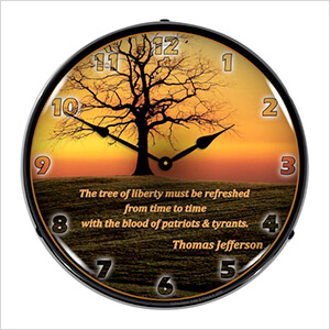 The Tree of Liberty Backlit Wall Clock