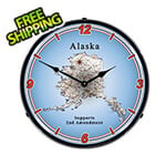 Collectable Sign and Clock Alaska Supports the 2nd Amendment Backlit Wall Clock