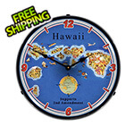 Collectable Sign and Clock Hawaii Supports the 2nd Amendment Backlit Wall Clock