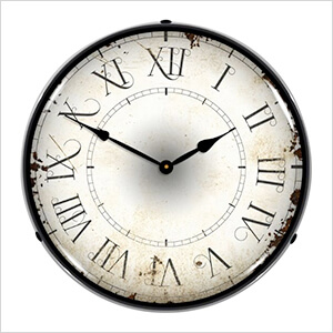 Roman Antique Backlit Wall Clock