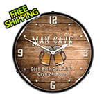 Collectable Sign and Clock Man Cave Backlit Wall Clock