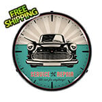 Collectable Sign and Clock Car Service and Repair Backlit Wall Clock