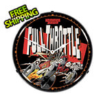 Collectable Sign and Clock Full Throttle Backlit Wall Clock