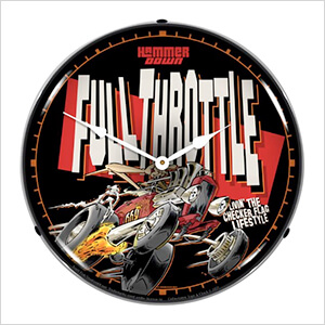 Full Throttle Backlit Wall Clock