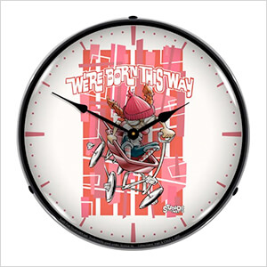 We're Born this Way Backlit Wall Clock