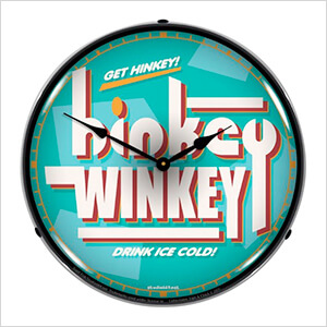 Hinkey Winkey Soda Backlit Wall Clock