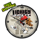 Collectable Sign and Clock Lickity Split Backlit Wall Clock