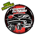Collectable Sign and Clock Respect the Van Backlit Wall Clock
