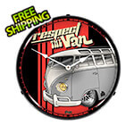 Collectable Sign and Clock Respect the Van Backlit Wall Clock