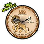 Collectable Sign and Clock Leo Backlit Wall Clock