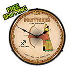 Collectable Sign and Clock Sagittarius Backlit Wall Clock