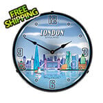 Collectable Sign and Clock London Skyline Backlit Wall Clock