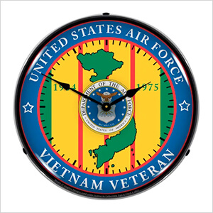 Air Force Vietnam Veteran Backlit Wall Clock