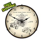 Collectable Sign and Clock 1971 George Barris Sport Buggy Patent Blueprint Backlit Wall Clock
