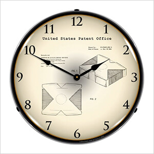 2001 Microsoft Xbox System Patent Blueprint Backlit Wall Clock