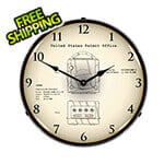 Collectable Sign and Clock 2000 Nintendo Gamecube Patent Blueprint Backlit Wall Clock