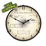 Collectable Sign and Clock 2010 Xbox 360 Patent Blueprint Backlit Wall Clock