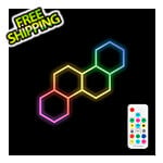 HexGlow RGB 4 Staggered Hex LED Lighting Kit