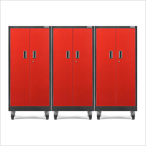 3 x Premier Tall GearBox Garage Cabinet