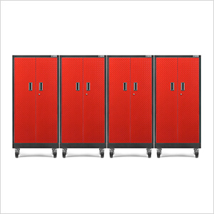 4 x Premier Tall GearBox Garage Cabinet