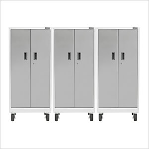 3 x Premier Tall GearLocker Garage Cabinet