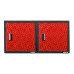 2 x Premier 24-Inch Wall GearBox Garage Cabinet