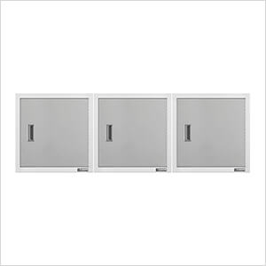 3 x Premier 24-Inch Wall GearBox Garage Cabinet