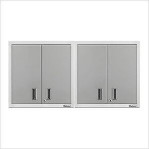 2 x Premier 30-Inch Wall GearBox Garage Cabinet