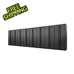 Proslat 8-Piece Mat Black Tall Garage Cabinet Set with Black Handles